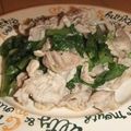 きらり流れ星's cooksnap of when they made 小松菜と豚肉の中華炒め.