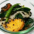 keropad's cooksnap of when they made 柿が素敵なおかずに！柿と蓮根の胡麻和え.