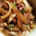 chefくま's cooksnap of when they made ネギがおいしい牛とじ丼.