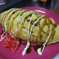 vellyroll's cooksnap of when they made オムそばめし♡.