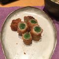 ナピト's cooksnap of when they made にんにくの芽と豚肉の巻き巻きロールフライ.