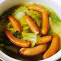 甘酒れんげ's cooksnap of when they made 白菜とソーセージのコンソメ煮.