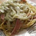 fotenan's cooksnap of when they made ジェノバクリームパスタ★.