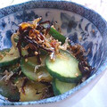 oBsession's cooksnap of when they made *きゅうりtoしらすの炒めもの*.