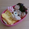 いも助's cooksnap of when they made リラックマ　キャラ弁　簡単　.