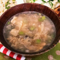 はくにゃんﻌﻌﻌ♥'s cooksnap of when they made キクラゲとふわふわ卵のスープ.