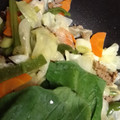Santorini's cooksnap of when they made 簡単‼ひき肉と野菜のオイスターソース炒め.