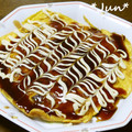 ＪＵＮちゃン's cooksnap of when they made えのきだけと玉子のお好み焼き風☆.