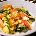 Akosua's cooksnap of when they made 小松菜とちくわの和風マヨ炒め.