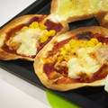 sugi18sugi's cooksnap of when they made 餃子の皮をリメイク♪好きな具で簡単ピザ♪.