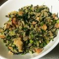 ナガヲ's cooksnap of when they made 小松菜としらすのペッパー炒飯.