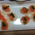 みかんりぇ's cooksnap of when they made スモークサーモンべったら漬けミルフィーユ.