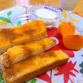 めろめろはーと。's cooksnap of when they made 甘くてお菓子なトーストなんです♪.