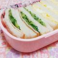 まあまま☆0403's cooksnap of when they made ハムきゅうりサンド.