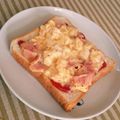 さいさいさいか's cooksnap of when they made オープンサンド～ふんわりベーコンエッグ～.