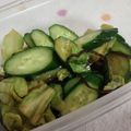 クックCMX6ND☆'s cooksnap of when they made 塩昆布で☆きゅうりとキャベツの浅漬.