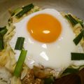 たまね's cooksnap of when they made 麻婆チーズ丼 ロコモコ風♡.