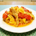 アイリッシュショコラ's cooksnap of when they made 豚＆トマトの♡ふんわりとろ～り中華炒め.