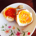 yukaaa0716's cooksnap of when they made 簡単味玉!!半熟卵を漬け込むだけ♪.