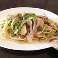 Yucomin's cooksnap of when they made あおさ香る〜明太子豆乳クリームパスタ♪.