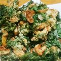 sayurinママ's cooksnap of when they made にんじん葉とちくわのかき揚げ.
