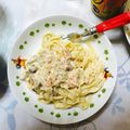 ゆんぷーる's cooksnap of when they made うまうま♡サーモンのクリームパスタ.
