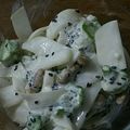 ﾅｶﾞﾚﾎﾞｼ's cooksnap of when they made 簡単3分大根納豆オクラのマヨネーズサラダ.