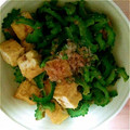 neconoco's cooksnap of when they made たっぷりゴーヤと厚揚げのおかか炒め.
