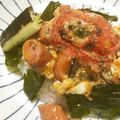 ねむちぇぶちゃん's cooksnap of when they made 焼きトマトの玉子丼☆.