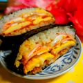 happymiina's cooksnap of when they made ハムエッグのおにぎらず♪.