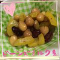 まゆちゃろ's cooksnap of when they made ミックスビーンズのメープルミルク煮.