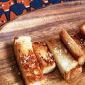 tontokokin's cooksnap of when they made 揚げずにカリカリ！パンの耳でおやつ.