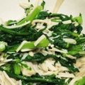 ｻﾁｺ1007's cooksnap of when they made 簡単！つるむらさきと春菊のからしあえ.