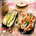 もかたぬ＊。's cooksnap of when they made 納豆とクリームチーズのおにぎらず.