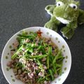 rubykermit's cooksnap of when they made 豚ひき肉とクレソンの塩ガーリック炒め♫.