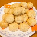 nikomash's cooksnap of when they made HMで簡単メロンパンクッキー♪.