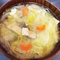 HomaRuu's cooksnap of when they made おかわり必至 具いっぱい(^ω^)ぶた汁.