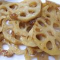 アリマ's cooksnap of when they made ゴマ油香る♪レンコンのピリ辛炒め.