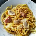 鳥みんみん's cooksnap of when they made カロリー控えめ♪牛乳でクリームパスタ♡.