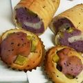 appleju's cooksnap of when they made さつま芋ごろごろ❀黒胡麻入りメッシュパン.