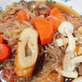 natsu555's cooksnap of when they made ニラと牛蒡天の煮物♪.