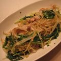 ちゃんみる's cooksnap of when they made 豚バラとモヤシと水菜のナムル.