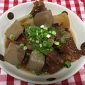 みかえ's cooksnap of when they made 圧力鍋を使って～牛スジのトロトロ煮込～.