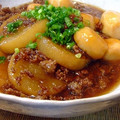 ton1210's cooksnap of when they made 大根と里芋のとろーり肉あんかけ.