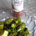 四葉のみつば's cooksnap of when they made オクラとアボカドのり海苔♪サラダ.