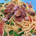 cloverbg56's cooksnap of when they made 超簡単☆かいわれ大根とトマトのパスタ.