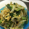 marypupa's cooksnap of when they made 小松菜とたまごのオイスターソース炒め.