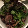 power７'s cooksnap of when they made 【15分】砂肝とシメジのパクチー炒め.
