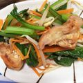 cookみぃ's cooksnap of when they made 鶏肉と小松菜の炒め物.