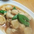 ハチワレねこ's cooksnap of when they made スナップエンドウとお麩の卵とじ.
